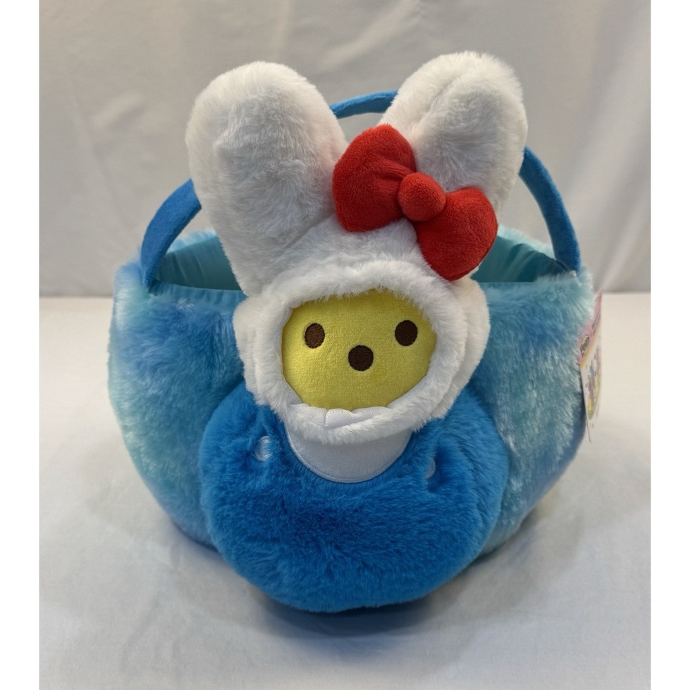 Sanrio Hello Kitty x Peeps Plush Bunny Easter Basket Blue 11 inch NWT